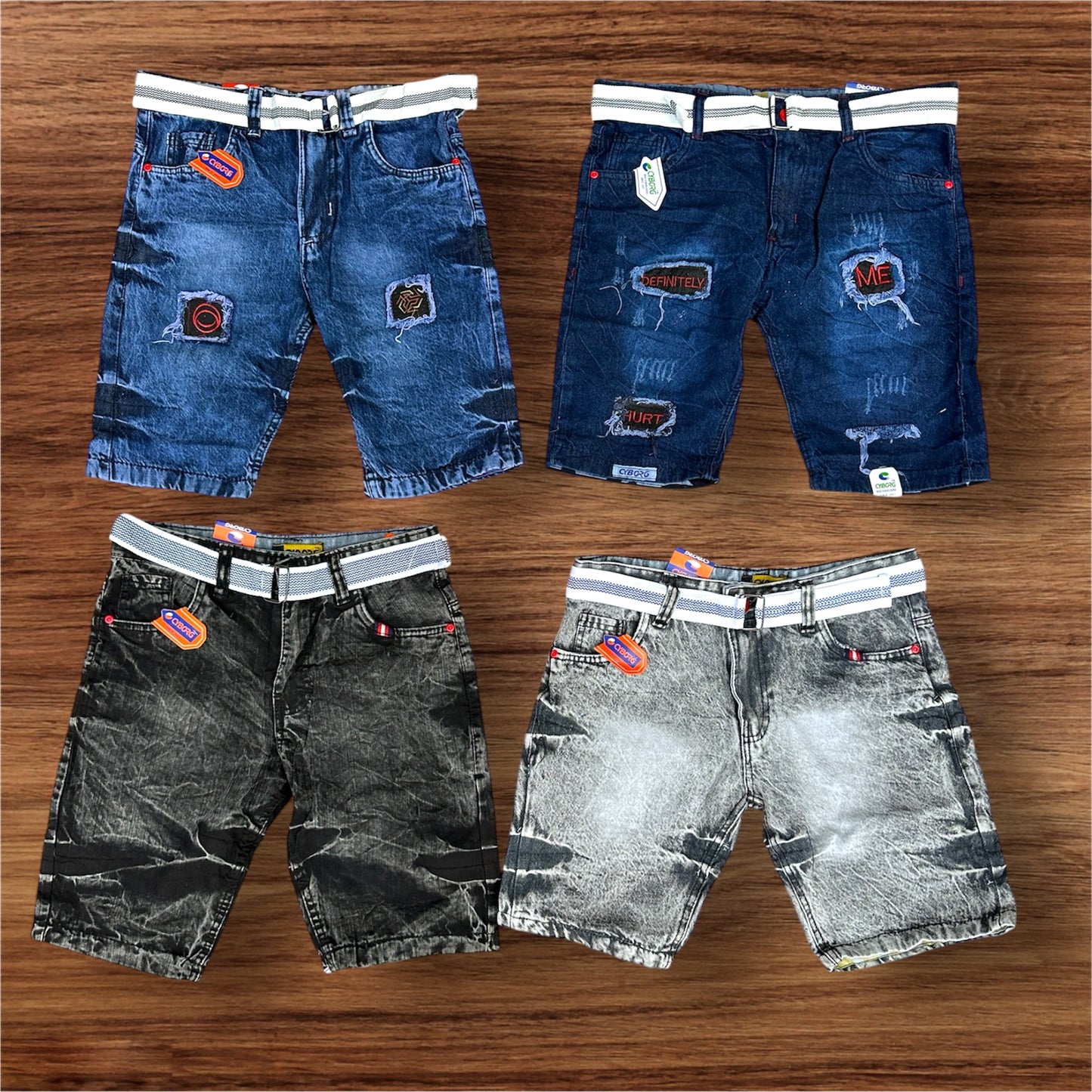 Combo of 4 Jeans Shorts 999/-